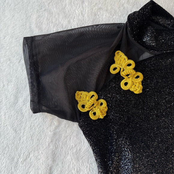 Black and Gold Dance Dress - Picture 10 of 13